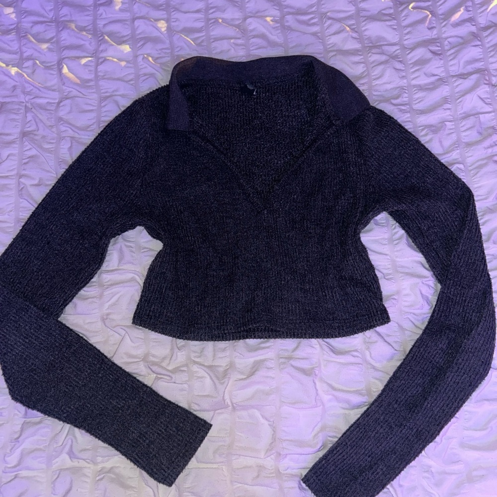 Wild Fable Black V-Neck Sweater